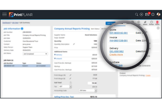Print-estimate-manager with print quote management software